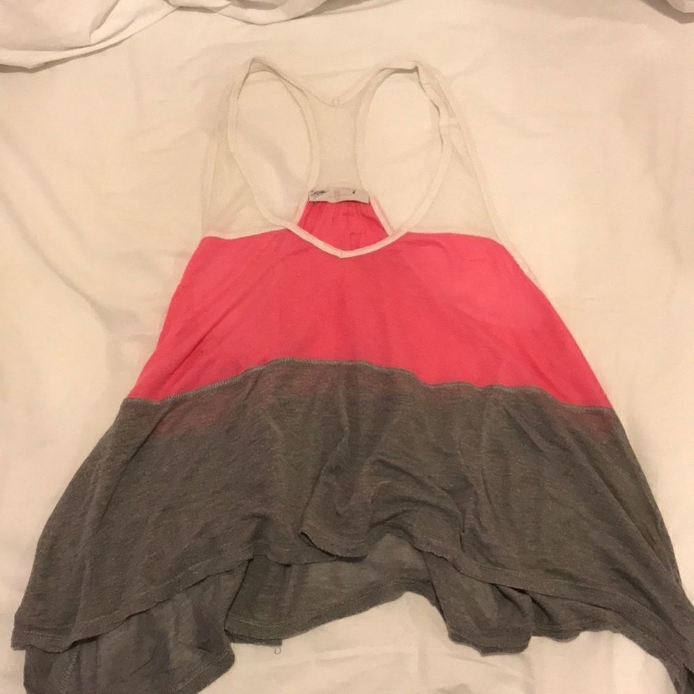 Color block racer back